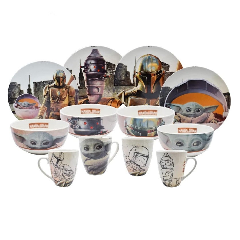Vajilla The Mandalorian Set de 12 piezas